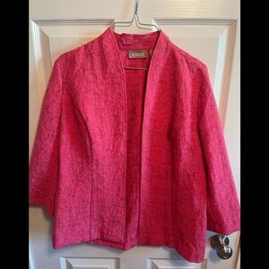 Chico’s pink blazer sz 1